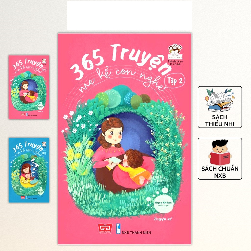 Sách - 365 Truyện mẹ kể con nghe trước giờ đi ngủ cho bé từ 5 tuổi - NPH Đinh Tị
