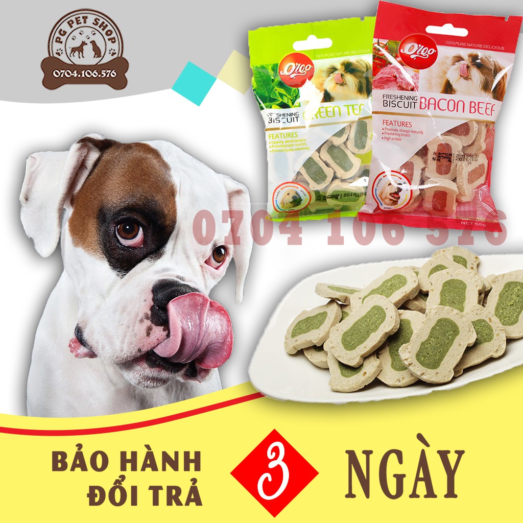 Bánh Thưởng Cho Chó Orgo 55g – Bổ Sung Dinh Dưỡng, Làm Sạch Răng – TA12