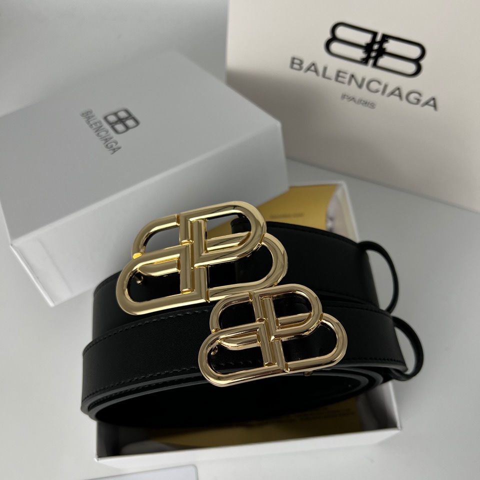 Thắt Lưng Da Bò Balenciaga Unisex