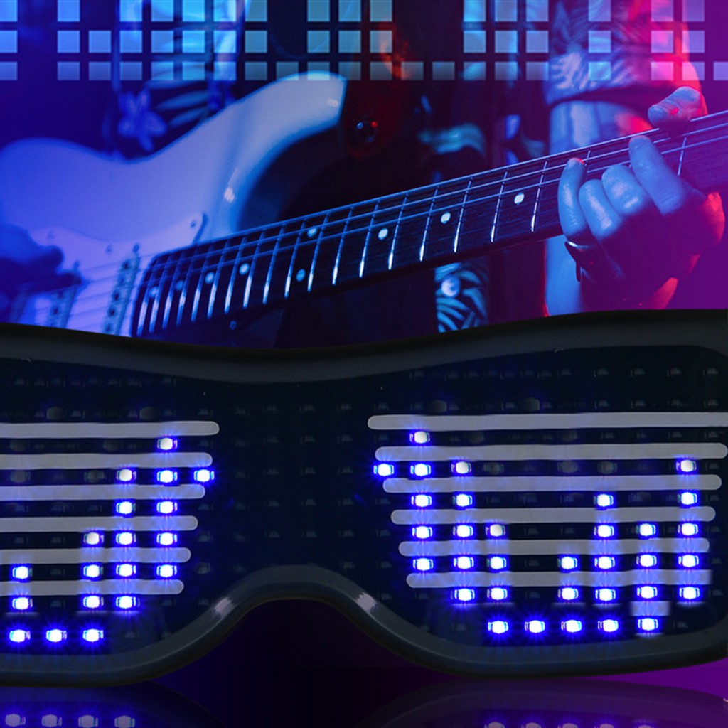 Kính mát có đèn LED phát sáng kết nối bluetooth cao cấp