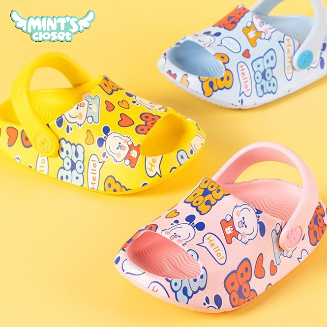 Sandal cross hoạt hình dành cho bé trai bé gái MINTSCLOSET Mint's Closet 14 tuổi g147