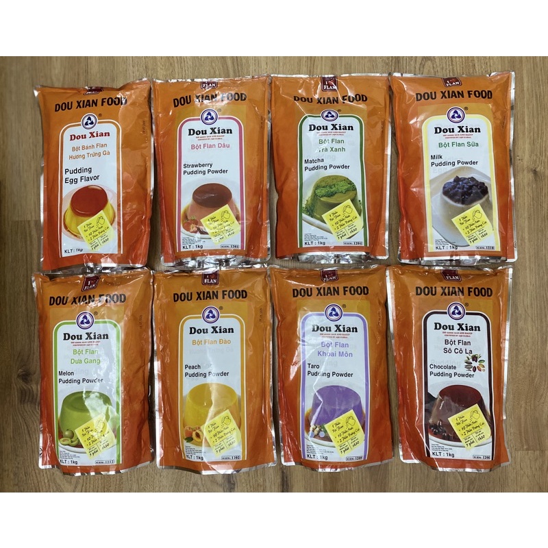 Bột Rau Câu Pudding Dou Xian Đủ Vị 50g