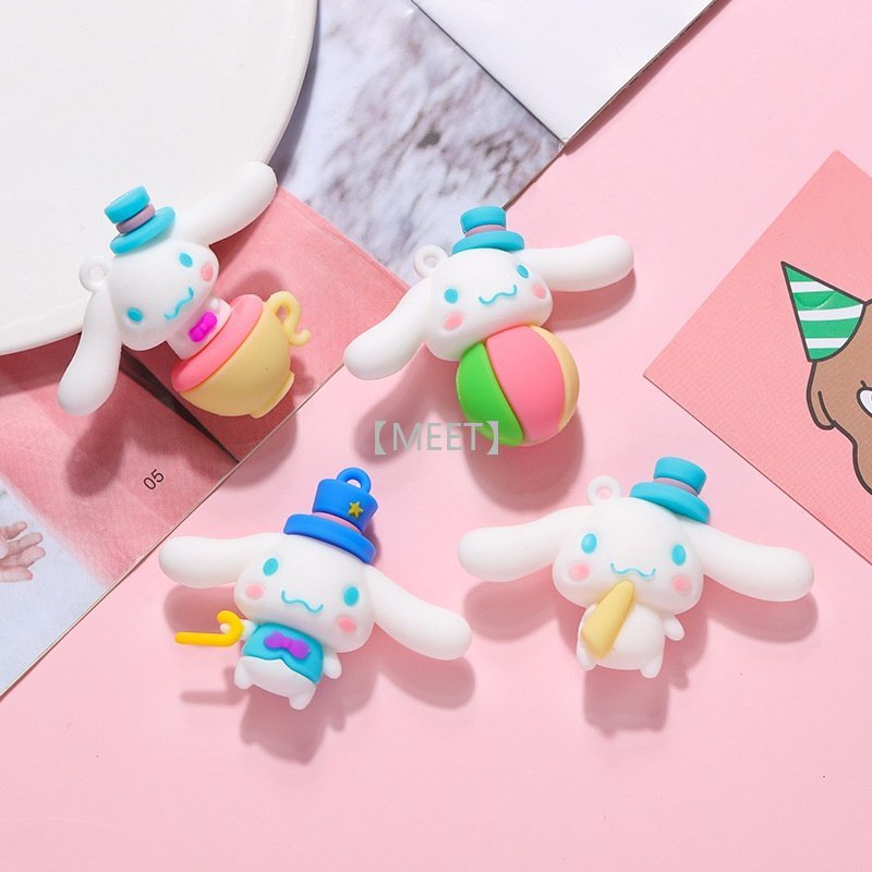 Túi 1 Móc Khóa DIY Hình Chú Chó Tai To Hoạt Hình Đáng Yêu