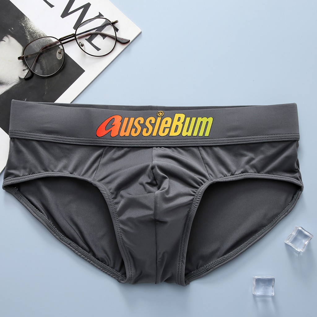 Quần sịp nam milk silk stretch pouch close-fitting comfort aussiebum, u lồi pouch underwear