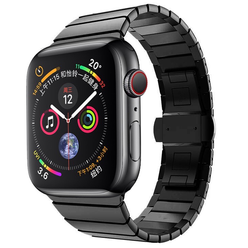 Dây Đeo Thép dành cho Apple Watch (Series 1-7) Kai Steel Link Band Size 45/ 44/ 42MM_ Hàng Chính Hãng