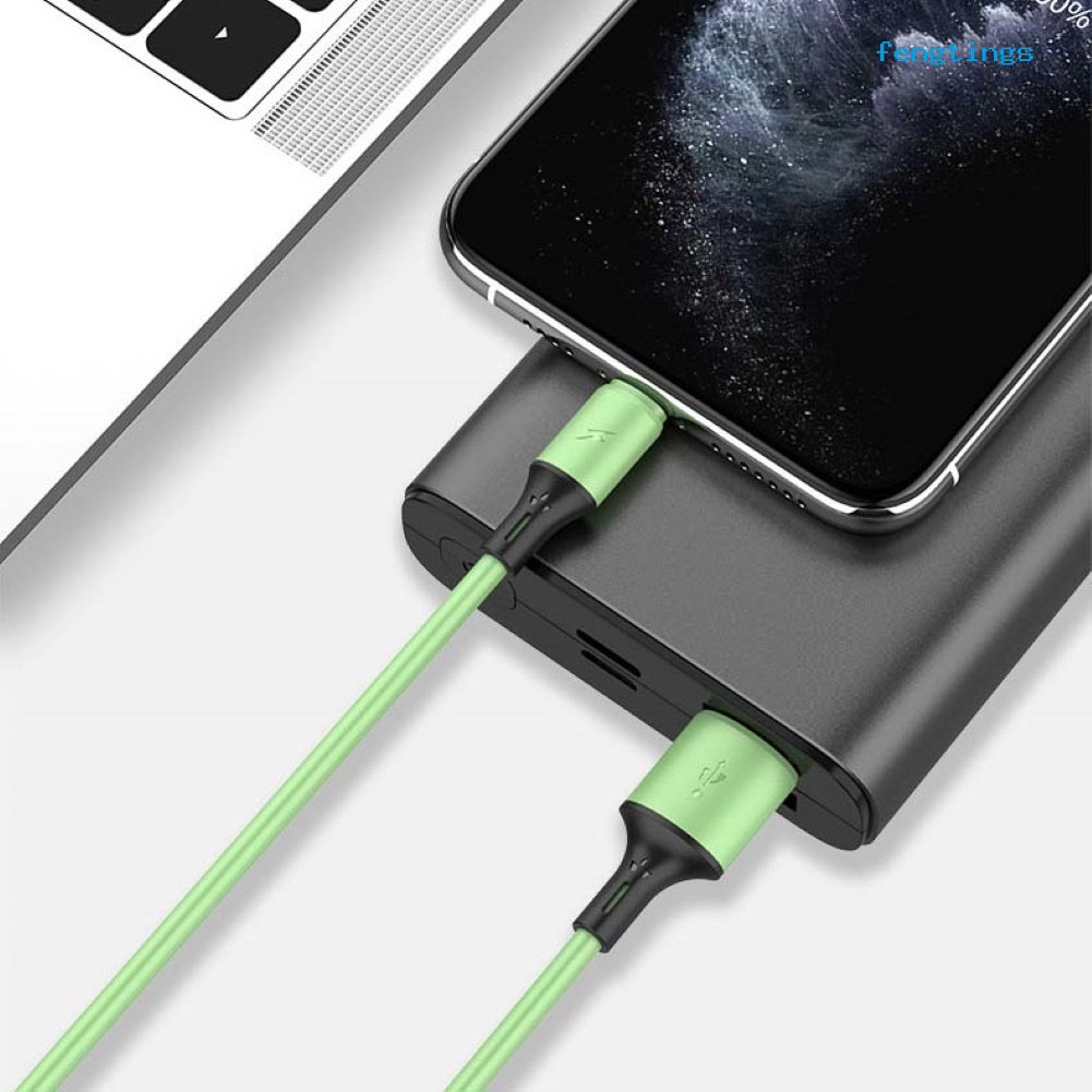 Dây Cáp Sạc Truyền Dữ Liệu 1m Type-C 8Pin 3A Cho iPhone/Android