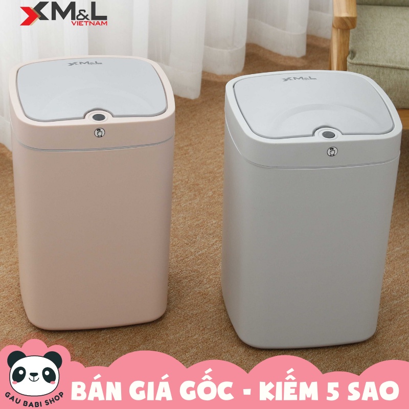 FREE SHIP !!! Thùng rác cảm ứng thông minh 18 lít M&amp;L bảo hành 3 tháng