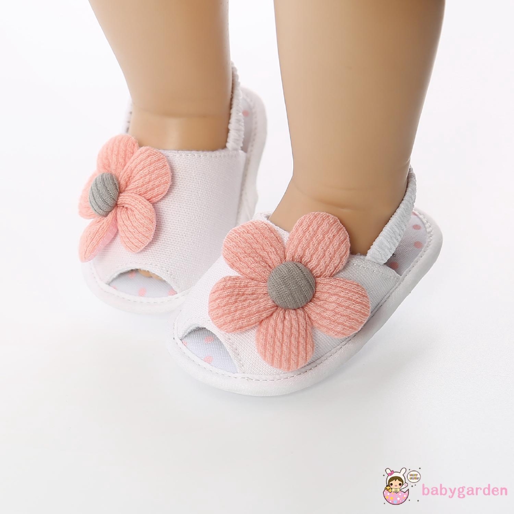 Giày Sandal Đính Hoa Hướng Dương Cho Bé Gái