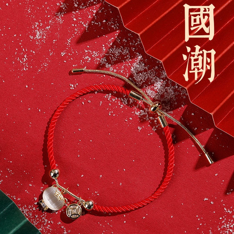 Vòng Tay Dây Đỏ S925 Màu Đỏ May Mắn Cho Nữ Sinh Màu Sắc