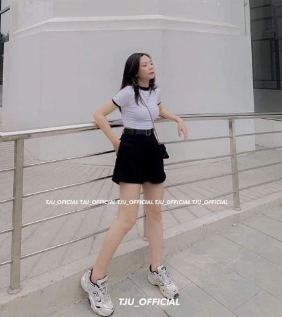 [AN MỘC] Quần Short đùi ống rộng lưng cao xếp ly nhiều màu cho nữ