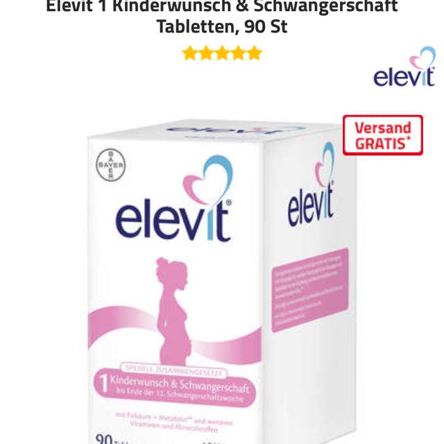 Elevit Đức 30v, 60v và 90v cho bà mẹ cbi mang thai, mang thai và sau khi sinh