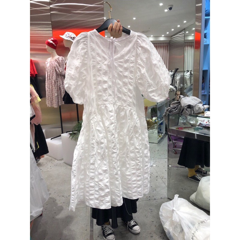 váy babydoll vải nhăn mùa hè 2021