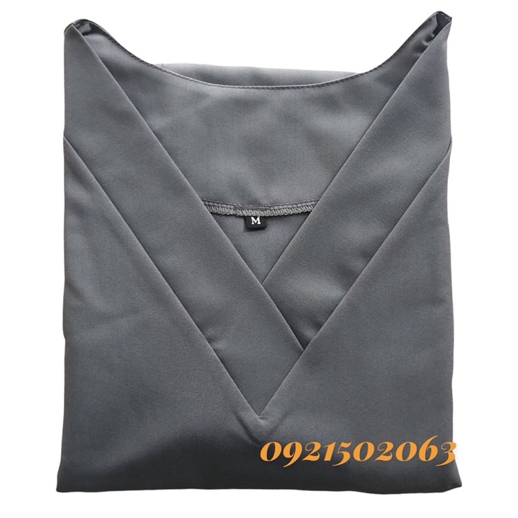 ĐỒNG PHỤC SPA/THẨM MỸ VIỆN NHÂN VIÊN Y TẾ NỮ COTTON LẠNH MÀU XÁM GIÁ RẺ