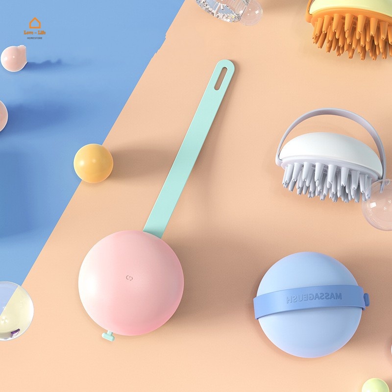 [Hàng mới về] Bàn chải silicone dùng để chải tóc massage da đầu và cơ thể