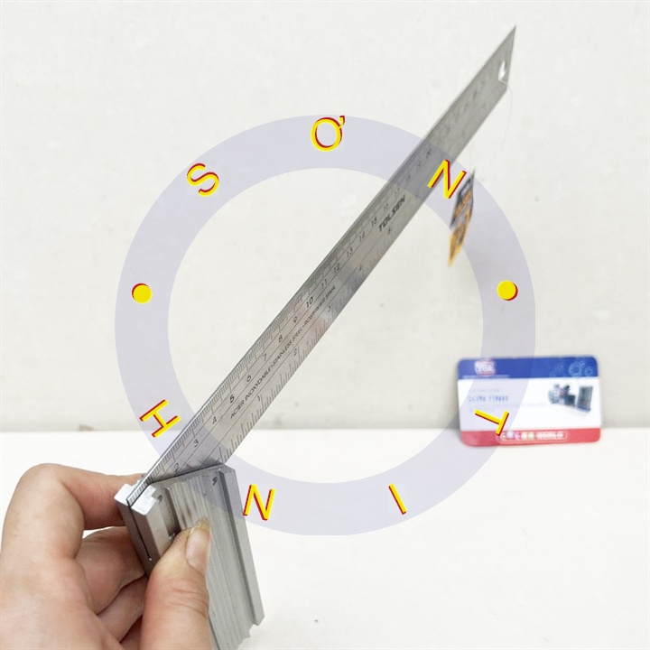 Thước góc nhôm 250 300mm công nghiệp tolsen 35038 35039