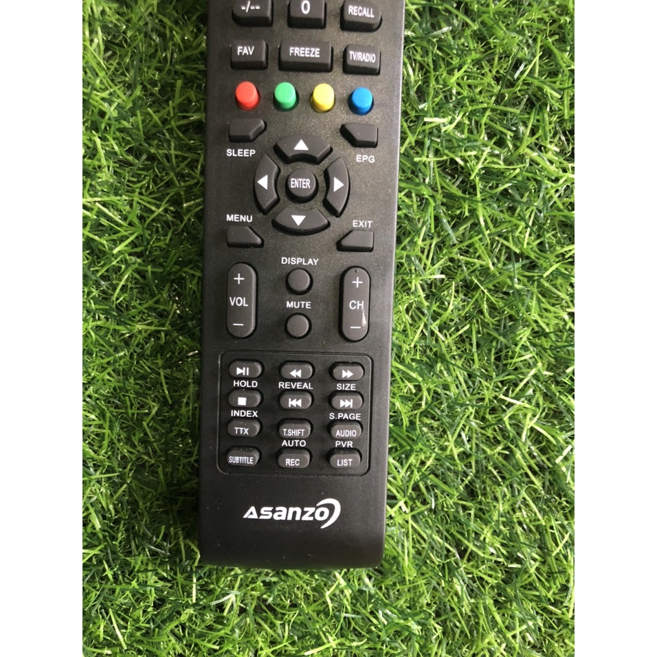 Điều khiển tivi Asanzo bản to nút đỏ và nút đen trên cùng - tặng kèm pin chính hãng - Remote TV Asanzo