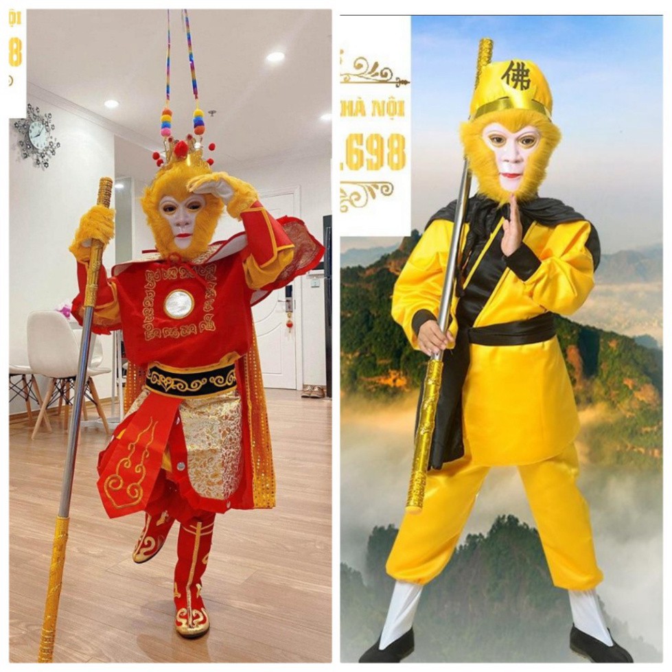 Mặt nạ Tôn Ngộ Không trẻ em có lông