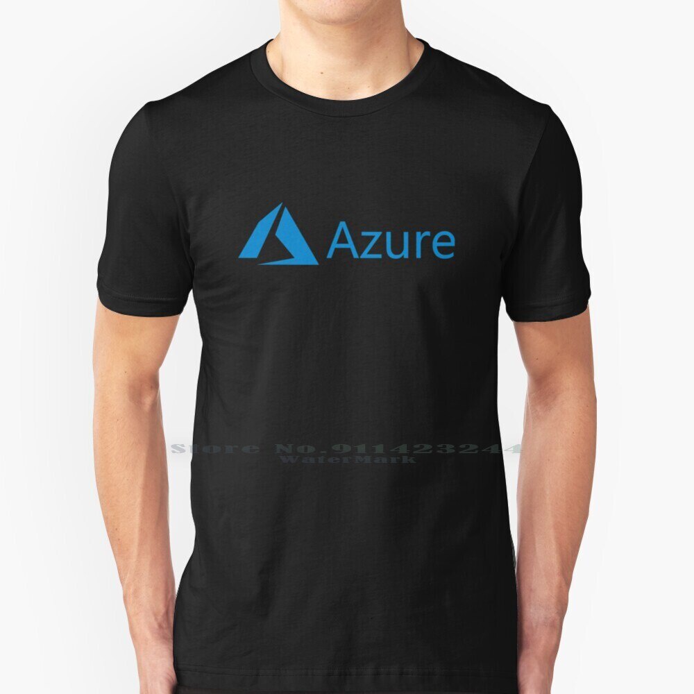 Áo thun không tên 100% Cotton nguyên chất Azure Microsoft Microsoft Azure Web Services Google Cloud 