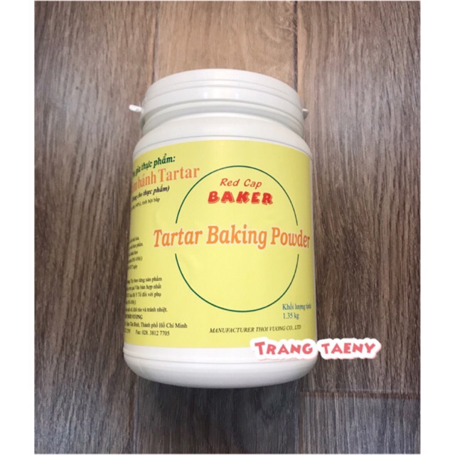 Bột bông lòng trắng trứng Cream of Tartar 1.35kg (nguyên hộp) / Tartar Baking Powder 1.35kg (Mẫu mới)