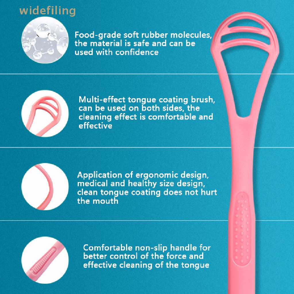1 Dụng Cụ Cạo Lưỡi Vệ Sinh Lưỡi Bằng Silicone Tiện Dụng