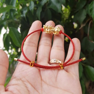Vòng tay tỳ hưu vàng không đen rỉ