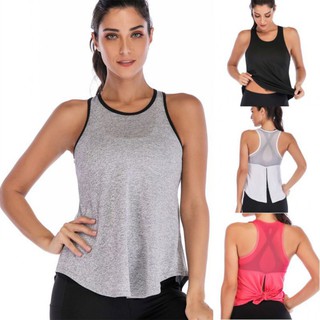 Áo sát nách tập yoga thoáng khí mau khô cho nữ