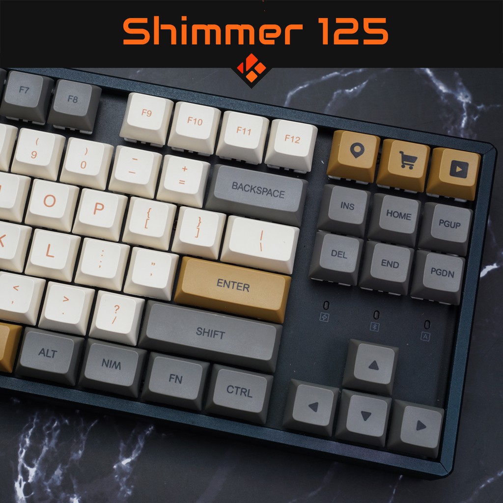 [New design] Keycap SHIMMER Fullbox - profile XDA - keycap PBT - Dyesub - 125 nút cho bàn phím cơ IKBC, Edra, Keychron