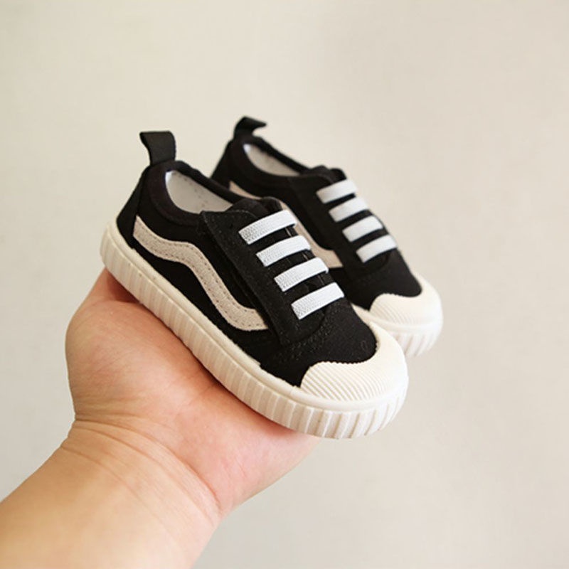 Giày Thể Thao Vải Canvas Đế Mềm Chống Trượt Thời Trang Xuân Thu Cho Bé Trai 3-7 Tuổi