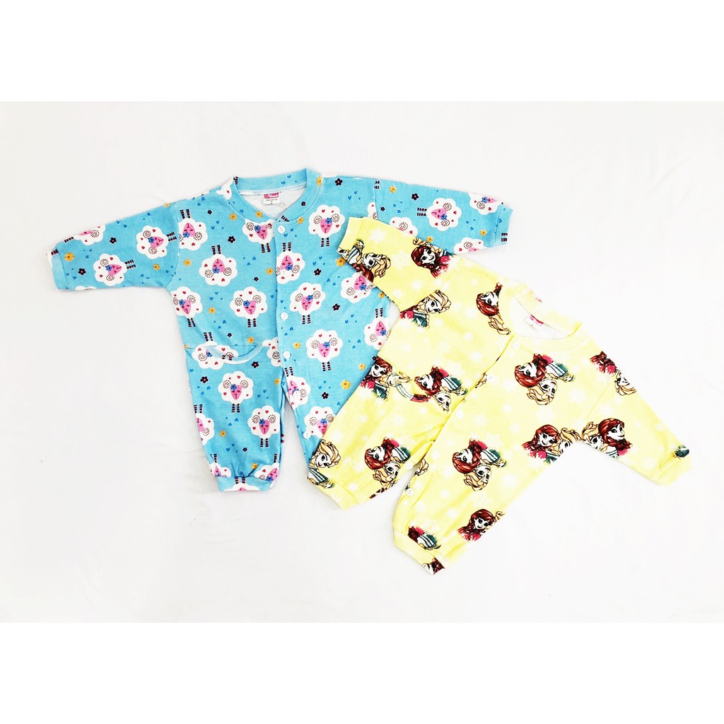 Combo 2 Bộ body dài bé gái Nanio