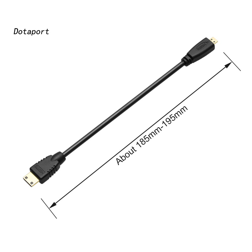 Cáp chuyển đổi Dota_0.3m/1m/1.8m HD 1080P Mini - đầu cắm Micro HDMI cho HDTV