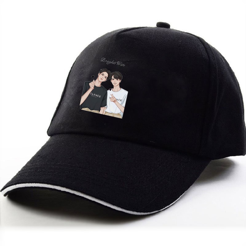 Mũ lưỡi trai in hình  BRIGHTWIN 2gether BL Thái Lan xinh xắn thời trang phong cách anime chibi cá tính