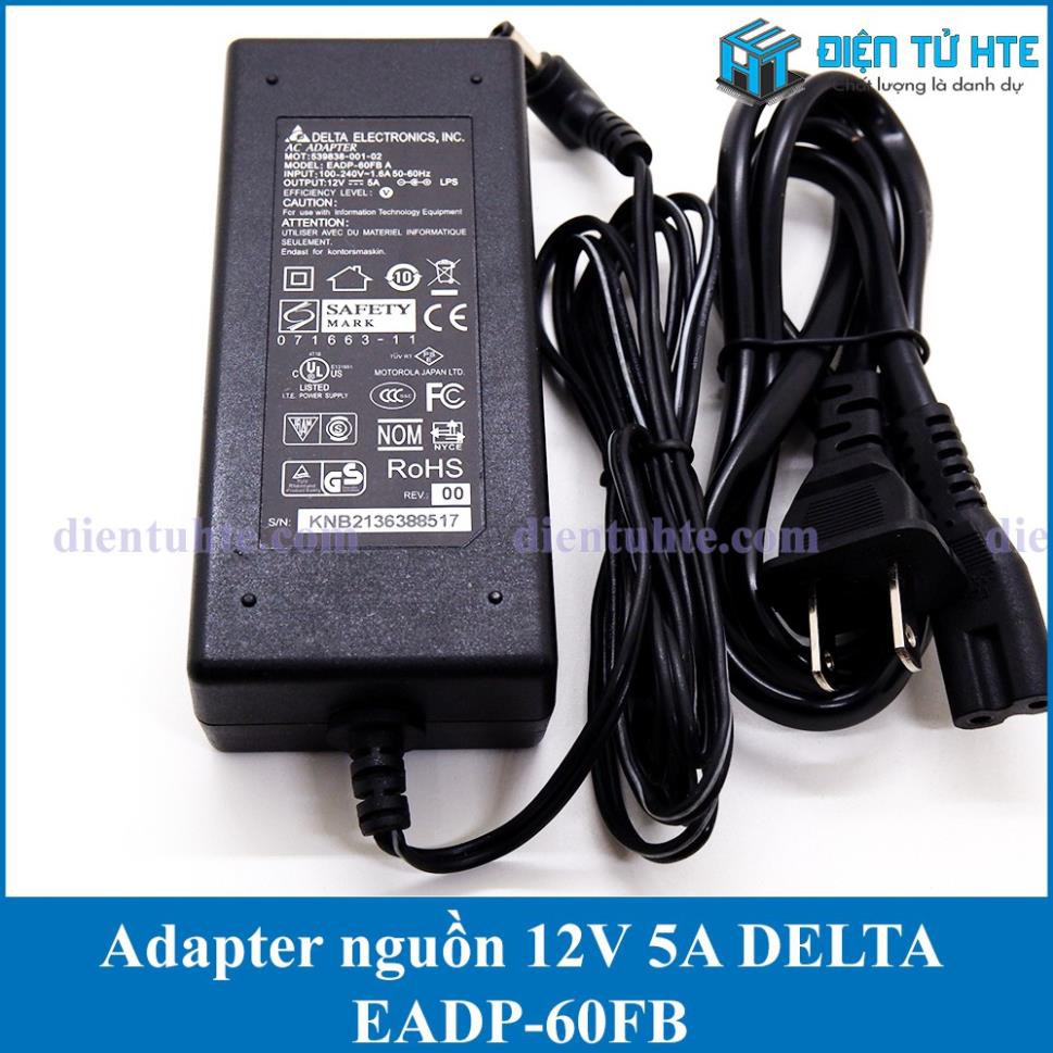 Adapter nguồn 12V 5A DELTA EADP-60FB [HTE Quy Nhơn CN2]