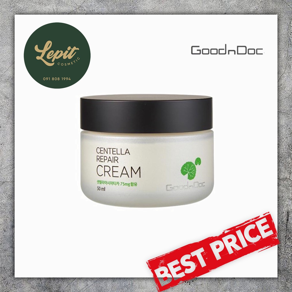 [Hàng Nhập Khẩu] Kem Rau Má Dưỡng Ẩm Phục Hồi Chống Lão Hóa GoodnDoc Centella Repair Cream