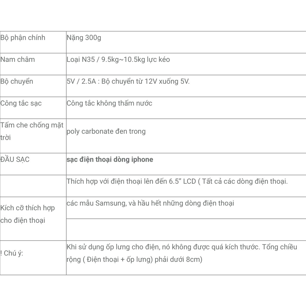 Giá gắn điện thoại BIKER SOUL Hàn Quốc Magfit Pro gắng CHÂN KÍNH CÓ SẠC cho IPHONE/ SAMSUNG