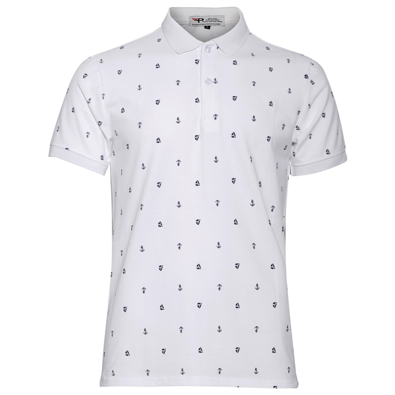 Áo thun polo nam họa tiết mỏ neo cao cấp pigofashion AHT04 (màu Ghi chú) | BigBuy360 - bigbuy360.vn