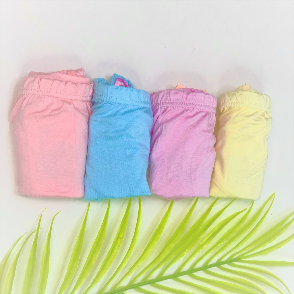 Quần Chip Bé Gái In Hình Heo Con Dễ Thương Chất Cotton Thoáng Mát Màu Ngẫu Nhiên Beddep Kids Clothes QL01