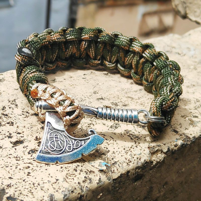 Vòng tay Paracord Lưỡi Rìu Charm (nhận đổi màu dây)