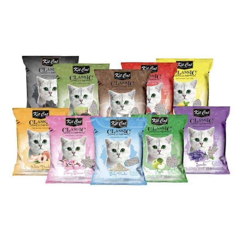 Cát vệ sinh Kit Cat Classic clump cho mèo - 10L - đủ mùi