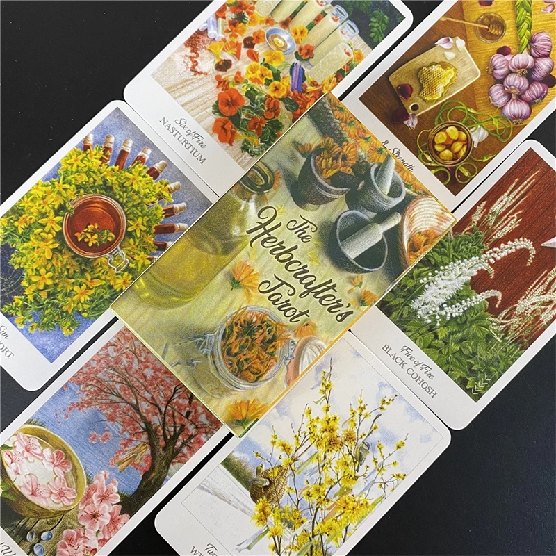The Herbcrafters Tarot Card Game Bộ Thẻ Bài Tarot Gồm 78 Lá Chất Lượng Cao