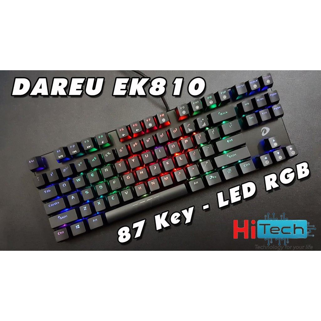 Bàn phím cơ Gaming DAREU EK810 - Queen/ Black (MULTI-LED,Black/blue switch) - Hàng chính hãng | BigBuy360 - bigbuy360.vn