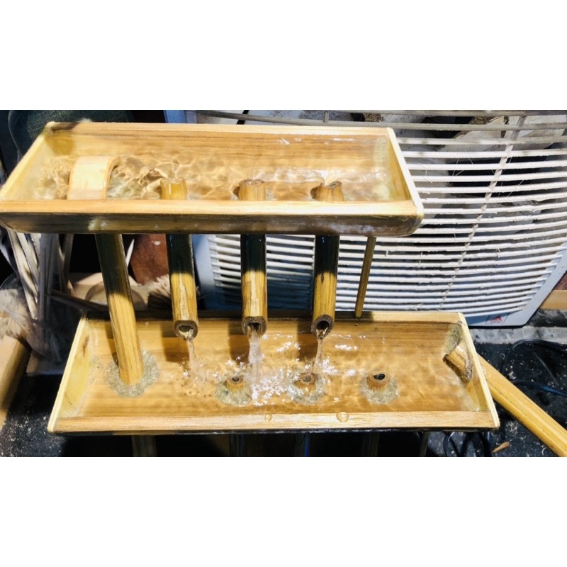 Thác nước phong thuỷ bằng tre: Thuỷ Lộc 3 Tầng