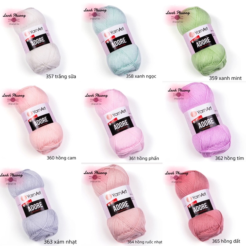 Len yarn art adore Thổ Nhĩ Kỳ 100 gram