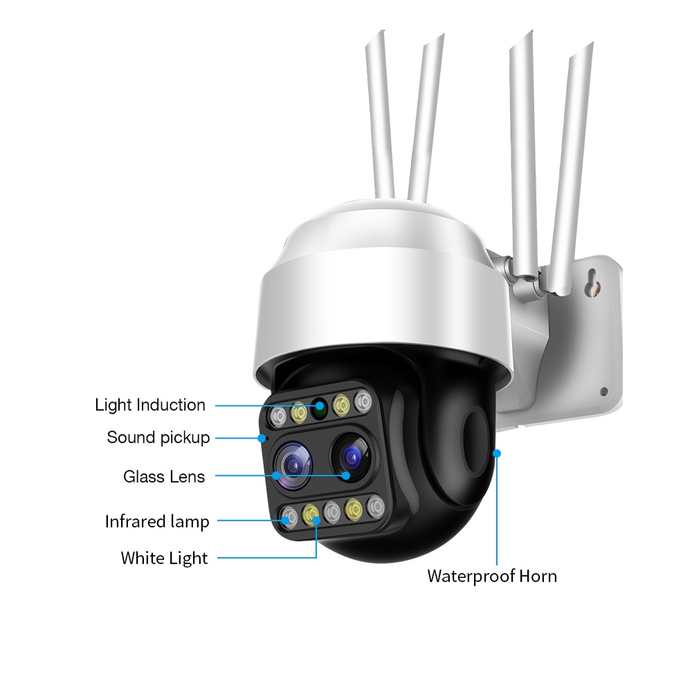 Camera an ninh HAMROL CCTV UHD wifi IP66 5MP ứng dụng Yoosee cảm biến chuyển động tiện lợi