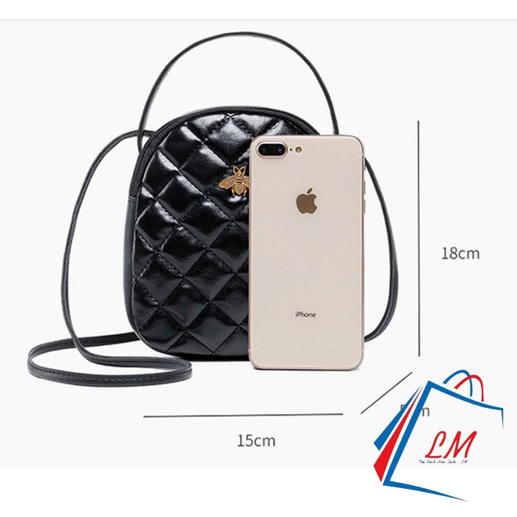 Balo Nữ ♥️ FREESHIP ♥️ Túi đeo chéo trần trám,balo con ong HQ108