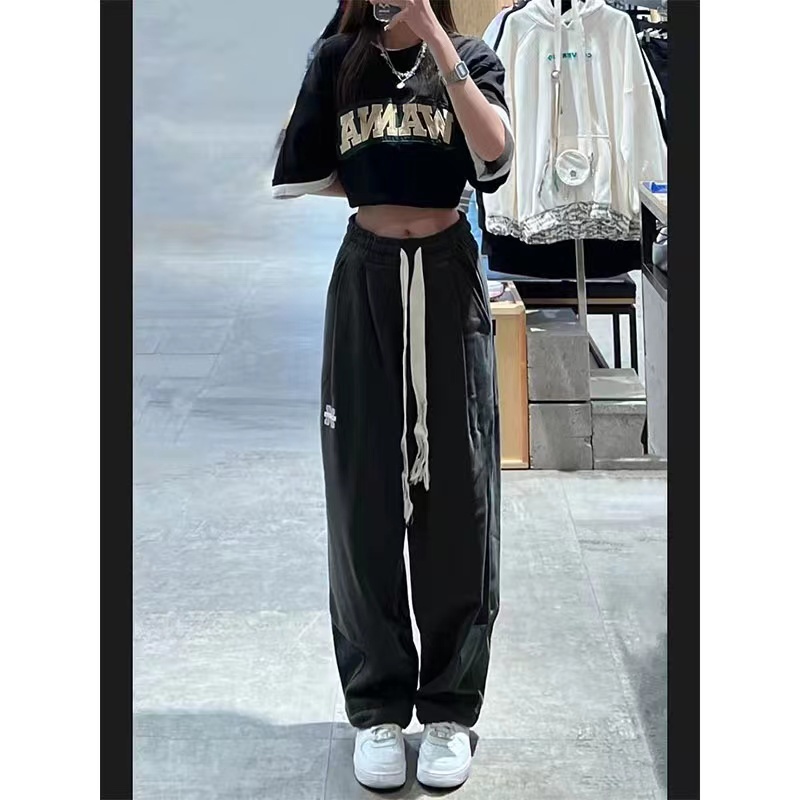 Quần ống rộng Lưng Cao Phong Cách Hàn Quốc Cổ Điển Thời Trang Cho Nữ