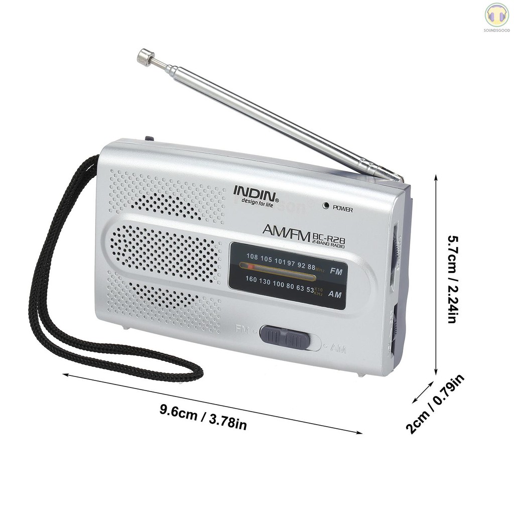 Radio Kỹ Thuật Số Bc-R28 Am/Fm nhỏ gọn