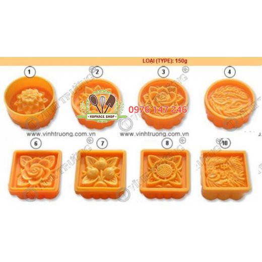 Khuôn trung thu nhấn Vĩnh Trường 150g