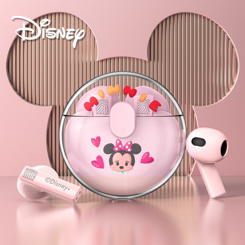 Tai Nghe Bluetooth 5.0 Không Dây Chống Ồn Chạm Cảm Ứng Kèm Mic Hình Người Ngoài Hành Tinh Disney Lotso