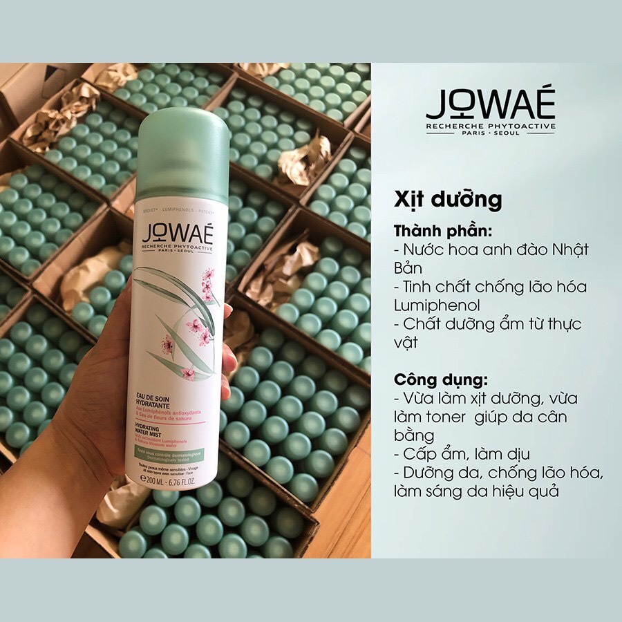 Xịt Khoáng Dưỡng Da Hoa Anh Đào JOWAE Cung Cấp Ẩm - Mỹ Phẩm Thiên Nhiên Nhập Khẩu Pháp 200ml
