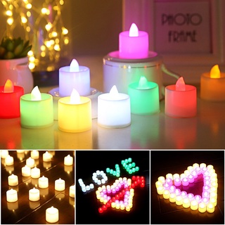 Flameless LED Tealight Tea Candles Wedding Light Romantic Candles Lights for Birthday Party Wedding Decorations